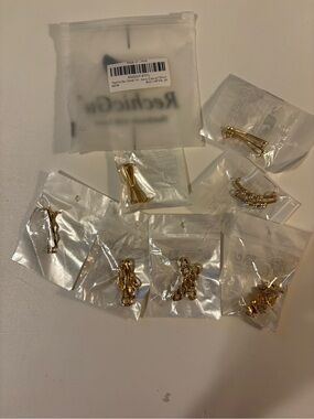 Gold Tone Jewelry shoe lace embellishments- Mixed Set
